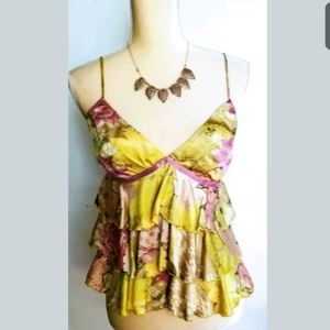 Betsey Johnson VINTAGE SILK Satin Camisole TOP